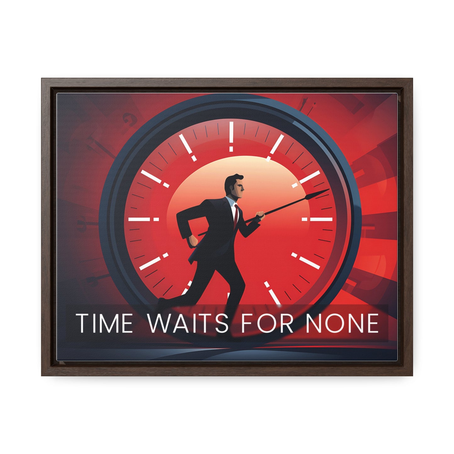 Time Waits For None Wall Art