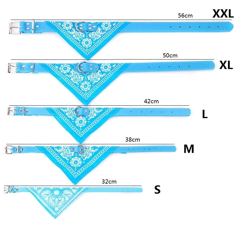 Pet Collars With Print Scarf