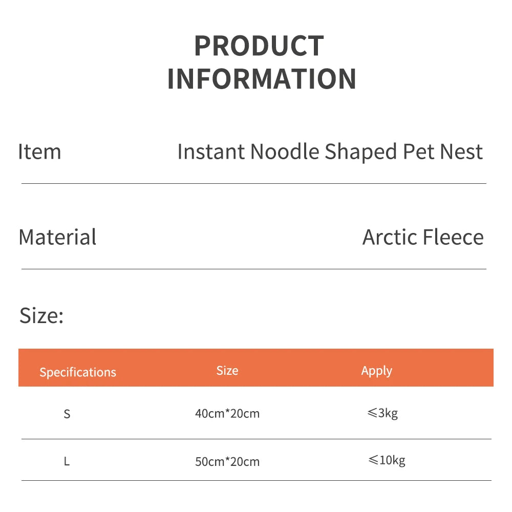 Instant Noodles Pet House