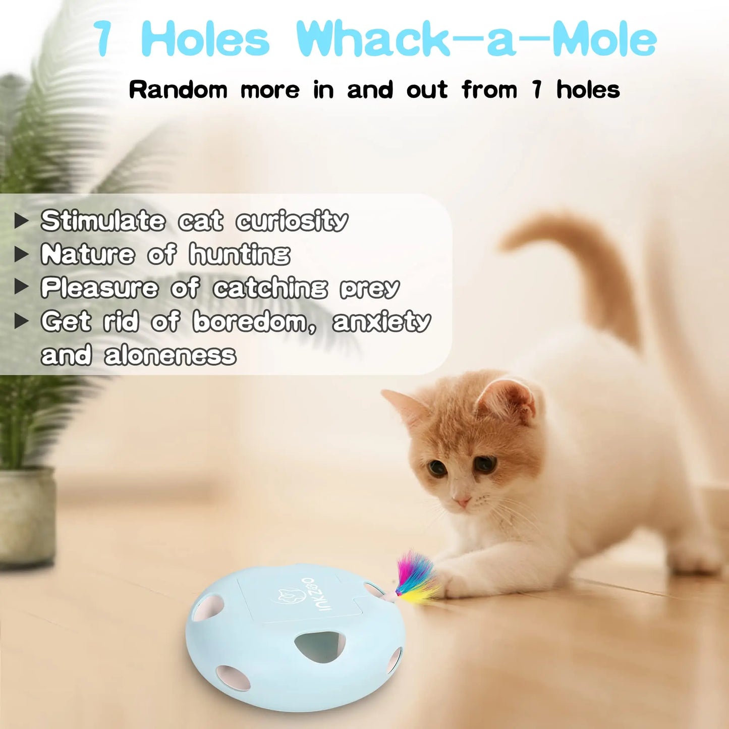 Whack-A-Mole Cat Toy